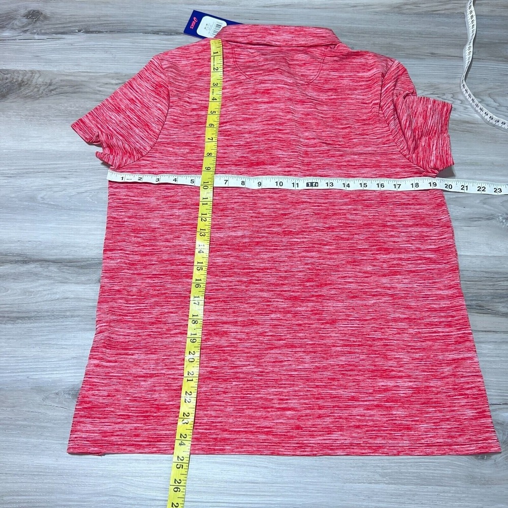 Arizona Cardinals Polo Shirt Womens Medium Red Short‎ Sleeve NFL Football Asics - Picture 6 of 6